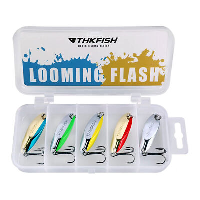 21g-5pcs THKFISH Fishing Lures Trout Lures Fishing Spoons Lures for Trout Pike