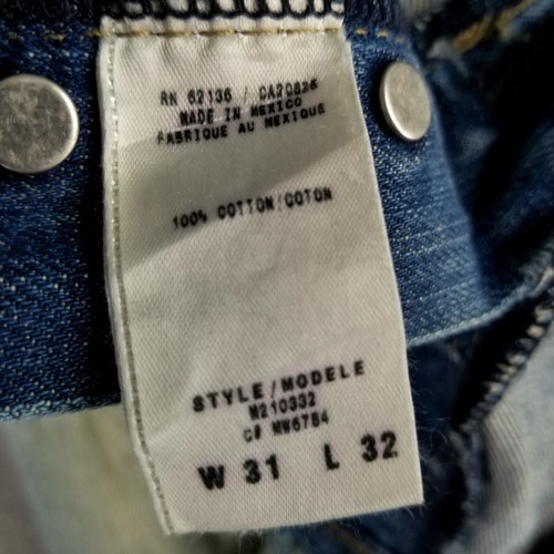 Vintage GUESS Jeans 31 Waist Jorts Cut Off Asymmetrical Button Fly 90s Faded - Picture 9 of 14