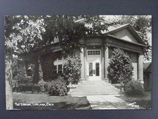 Loveland Colorado CO Library Building View Real Photo Postcard RPPC 1950s