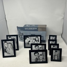 9 Piece Photo Frame Set Black Simply Home Decor