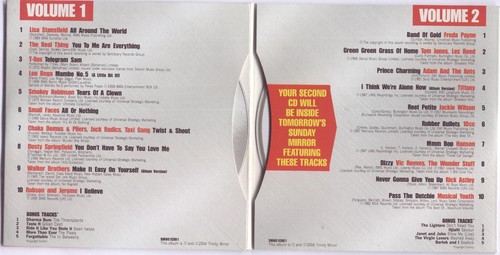 PLATINUM COLLECTION: 20 GREAT NO 1 HITS: PROMO 2 CD SET (2004) T-REX, 10CC ETC - Picture 2 of 3