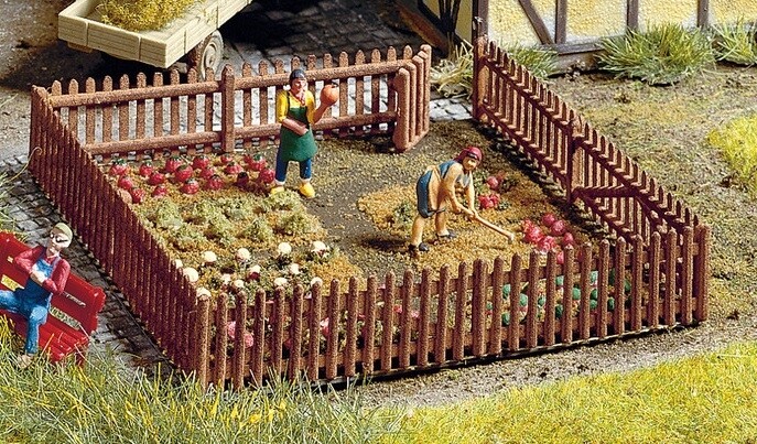NOCH - Recinzione da giardino da 22 pezzi - 1/160 - NOC33070