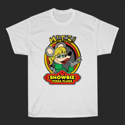 Mitzi Mozzarella Showbiz Pizza Men's White Size S to 3XL