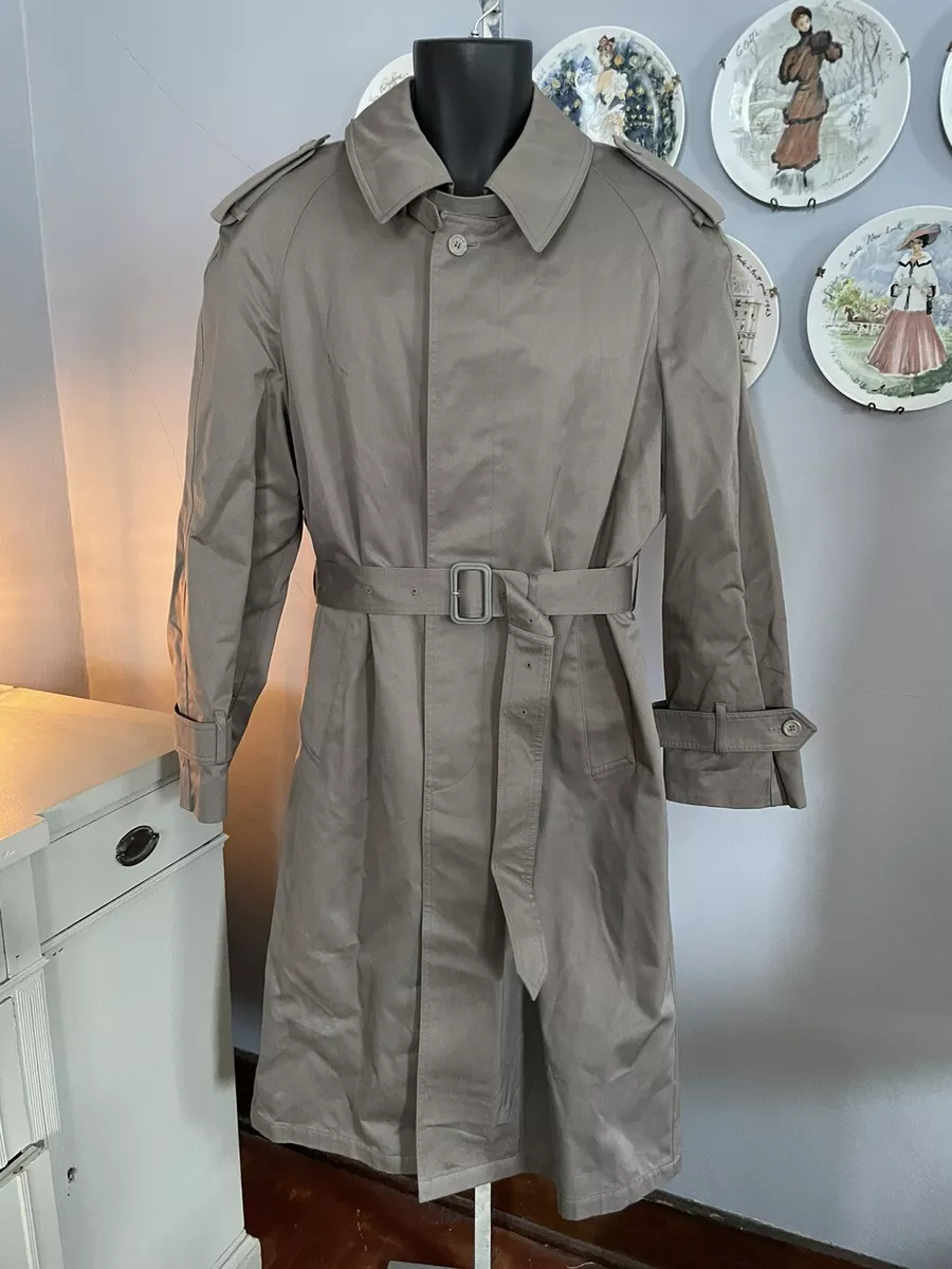 Burberry trench on sale coat mens silver