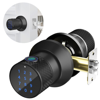Fingerprint Lock Smart Door Knob Electronic Door Lock Biometric Keypad Deadbolt