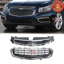 Front Upper+Lower Grille Set Fit For 2015 Chevrolet Cruze 2016 Cruze Limited
