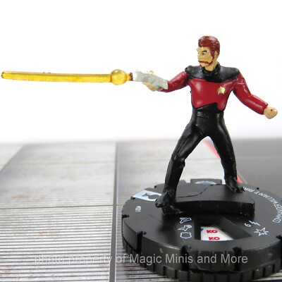Star Trek Next Generation ~ COMMANDER WILLIAM T. RIKER #001 Boldly Go HeroClix