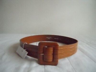 NEW REAL LEATHER BELT CINTURA MAX MARA WEEKEND VERA PELLE NUOVA MADE IN ITALY