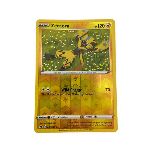 Pokemon TCG Zeraora 052/159 Reverse Holo Crown Zenith (MINT) eBay