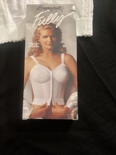 VINTAGE EXQUISITE FORM FULLY BRA/GIRDLE CORSET WHITE 36C