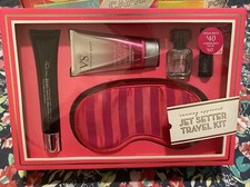 VICTORIA'S SECRET Jet Setter Travel Kit Body Face Hand Perfume Mask, 5pc Set,new