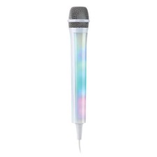 Dynamic Vocal Party Dj Karaoke Handheld Singing Microphone With Led Lights White
