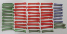Vtg Lot TONI Hair Perm Swing Arm Rods Curlers Rollers RED GREEN PURPLE