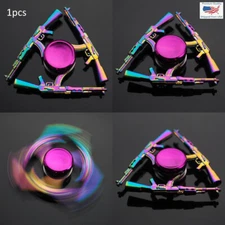 AK47 Machine Gun - Hand Fidget SIGN Spinner EDC Neon Rainbow Cool Spinner Gift