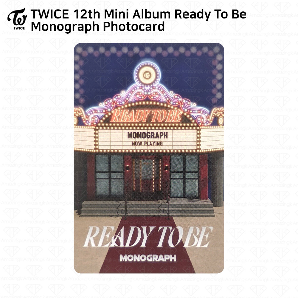 TWICE 12th Mini Album Ready To Be MONOGRAPH Photocard KPOP K-POP