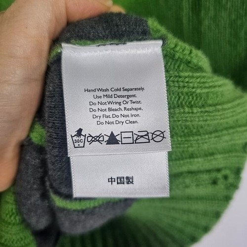 Eddie Bauer Green Lambswool Blend Vest S Cotton Lined Double Zip Outdoors Preppy - Picture 7 of 8