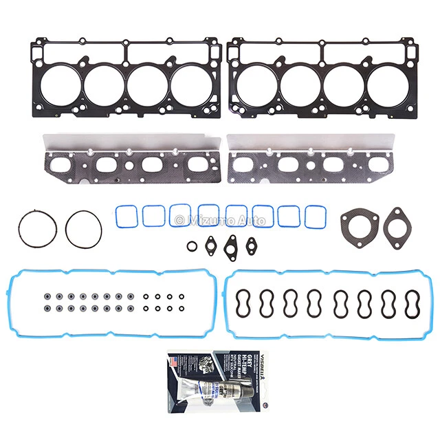 Head Gasket Set Fit 09-16 Chrysler 300 Aspen Dodge Charger Durango Jeep Ram 5.7 - Image 2 of 4