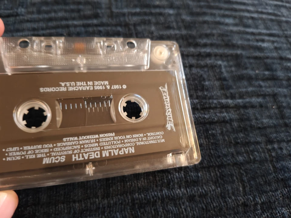 Napalm Death Scum cassette MC Carcass Repulsion Terrorizer Agathocles Defecation - Image 4 of 4