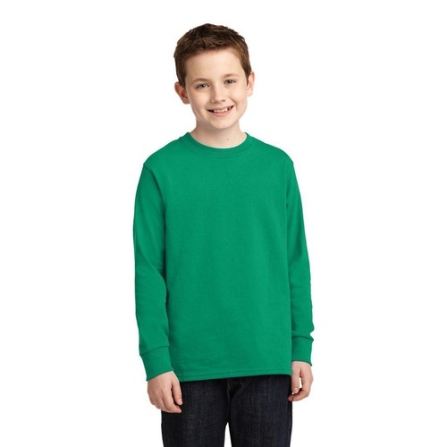 Port & Company PC54YLS Youth Long Sleeve Core Cotton Tee Boys Girls - Picture 13 of 22