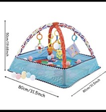 Baby Fitness Frame Crawling Play Mat Multifunction Fence Floor Toddler Activity