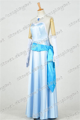 blue tiana dress costume Princess and the Frog Princess Tiana Blue Dress Cosplay Costume/