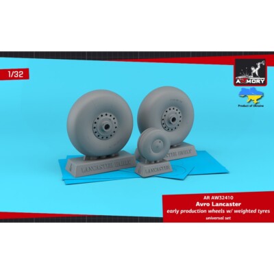 Avro Lancaster wheels early type w/ weighted tyres Armory Models AR AW32410 1:32