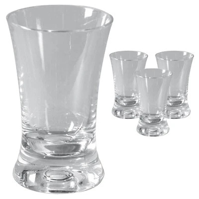 BO-CAMP 4er Set Schnaps Gläser Camping Kurze Shots Kunststoff Glas Pinnchen 45ml