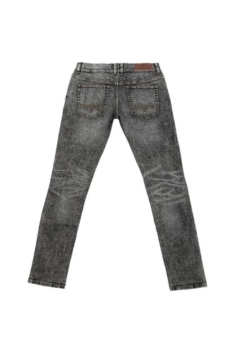 Jeans uomo lavaggio acido slim fit elasticizzato strappato denim pantalone cotone - Foto 7 di 15