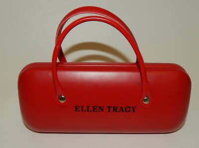 Ellen Tracy Designer Sunglasses Hard Case - Cherry Red  display picture 1
