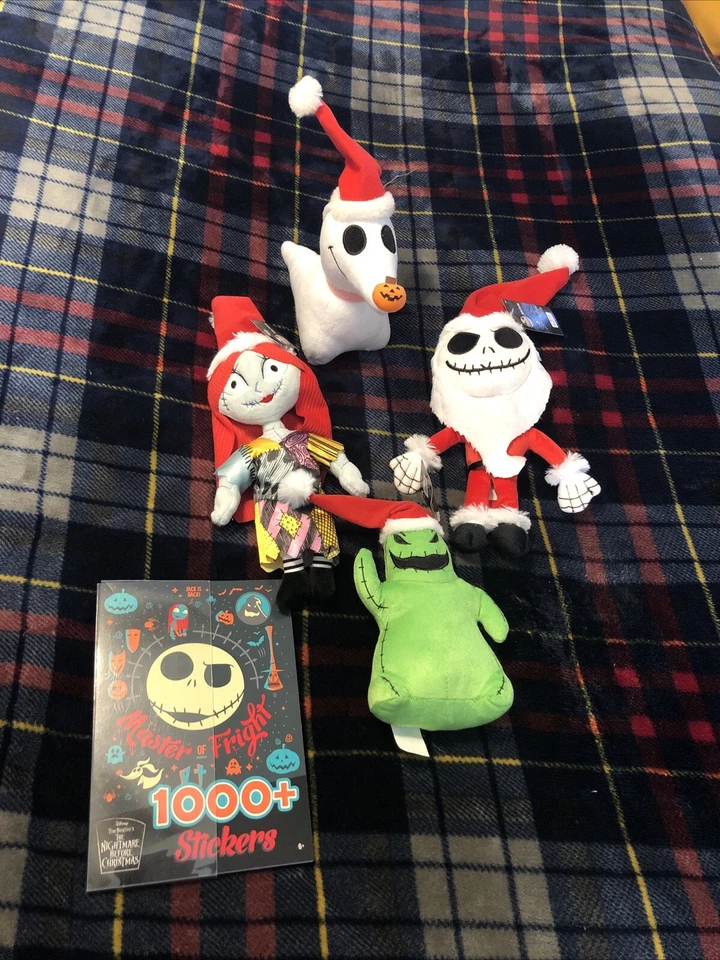 Disney Pesadilla antes de Navidad Mini Peluche Personajes y Pegatinas NUEVO Foto 2 de 4