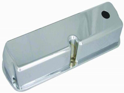 RPC R6171 SBF Aluminum Tall Valve Covers - Plain w/ Hole & Baffled