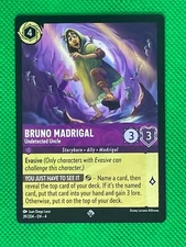 Bruno Madrigal - Undetected Uncle 39/204 DISNEY Ursula's Return SUPER RARE