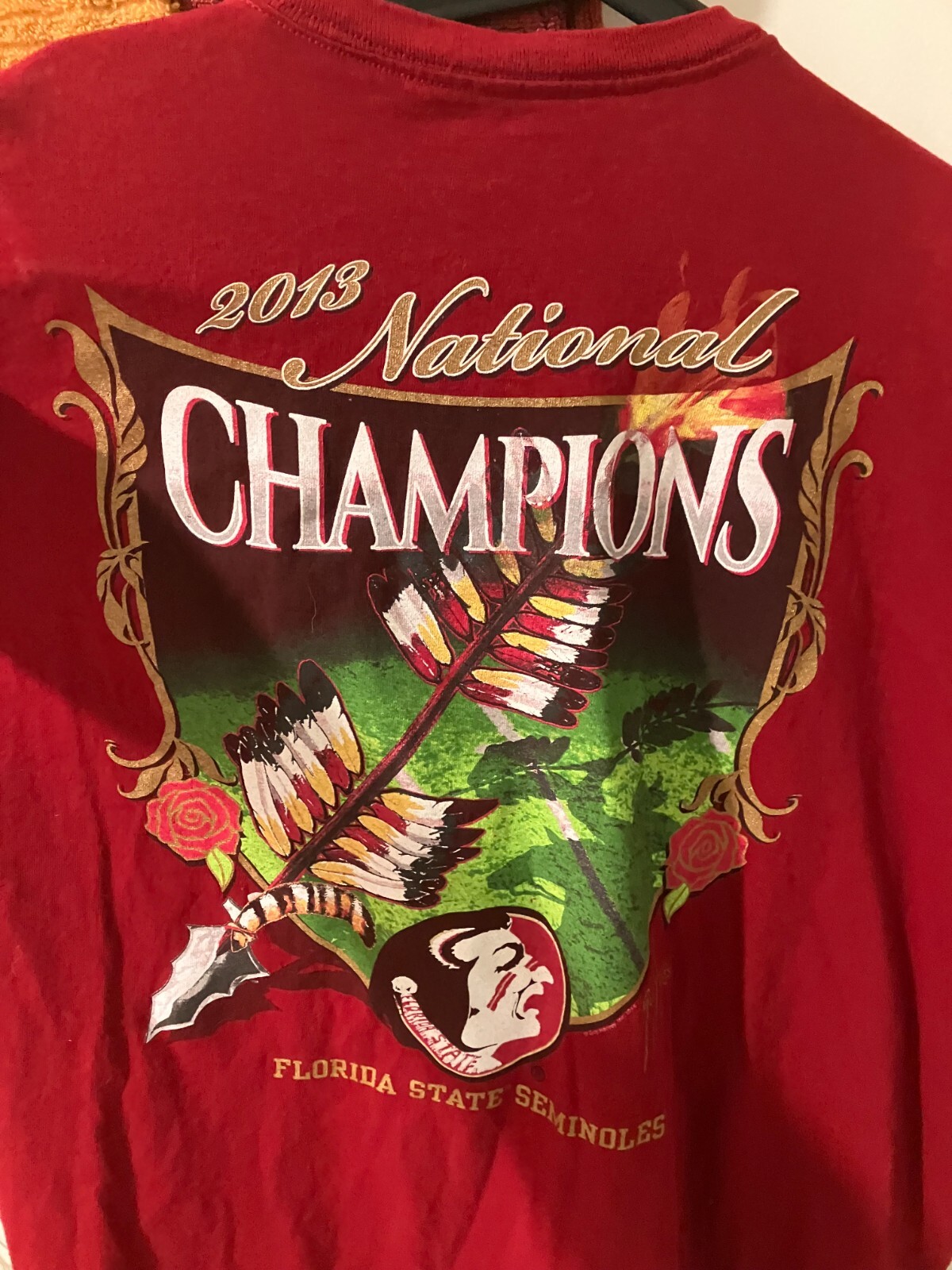 2013 Florida State University Guy Harvey  football  burgundy t shirt 2xl XXL NEW