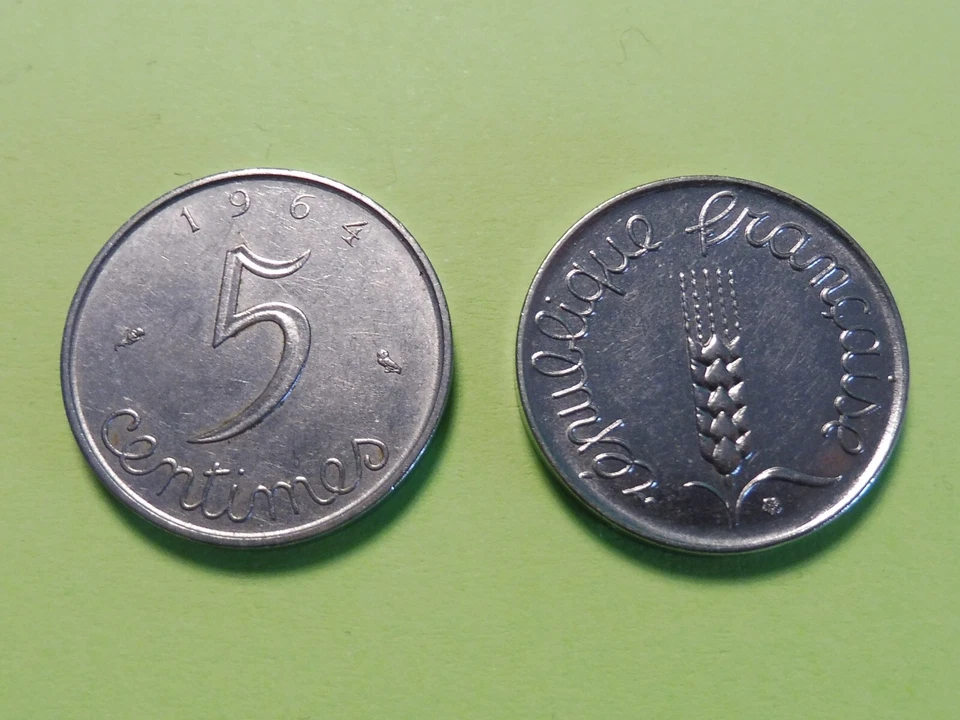 ANCIENNE MONNAIE 5 CENTIMES EPI 1964 -ACHAT UNITAIRE-- SUPERBE A VOIR... - Photo 1/1