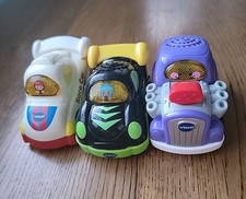 Vtech Go Go Smart Wheels Interactive Vehicles Lot Of 3 Car,Race Car and Hot Rod