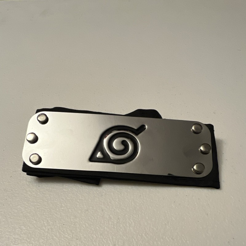 Naruto Black Metal Plate Cosplay Headband 