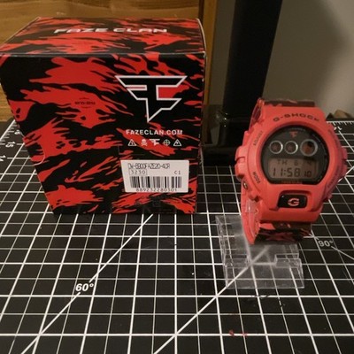 Casio G-SHOCK x FaZe Clan DW-6900 Digital Quartz Red Resin Watch