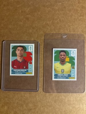Panini FIFA World Cup 2026 Cristiano Ronaldo & Vinicius Junior Bundle, Rare,