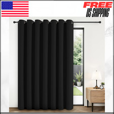 Blackout Patio Sliding Door Curtains Privacy Room Divider Curtains