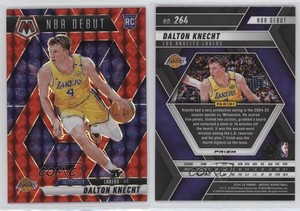 2024-25 Panini Mosaic NBA Debut Red Mosaic Prizm Dalton Knecht #264 Rookie RC
