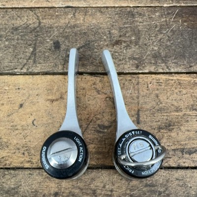 Vintage Shimano SL-S434 6 Speed Downtube Shifter Set Road Bike Light Action SIS