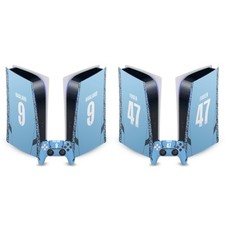 MAN CITY FC 2024/25 PLAYERS HOME KIT VINYL SKIN FOR SONY PS5 DIGITAL  DUALSENSE