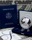 2005 "W" PROOF American SILVER Eagle $1 Box & COA East Coast Coin & Collectables