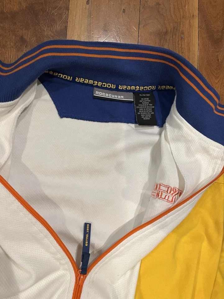 Traje de treino vintage Rocawear manga curta masculino médio juvenil GG - Imagem 3 de 3