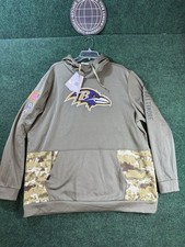 Nike Baltimore Ravens NFL Therma Fit Hoodie Salute To Service Men s Size 2XL