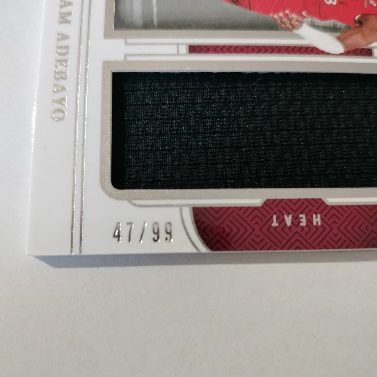 2024-25 Panini National Treasures Bam Adebayo Timeline Game Worn Jersey /99