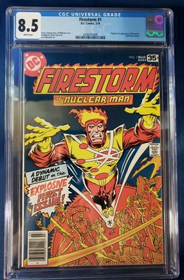 Firestorm The Nuclear Man CGC 8.5 1st App Firestorm Clark Kent Cameo #1 DC Comic