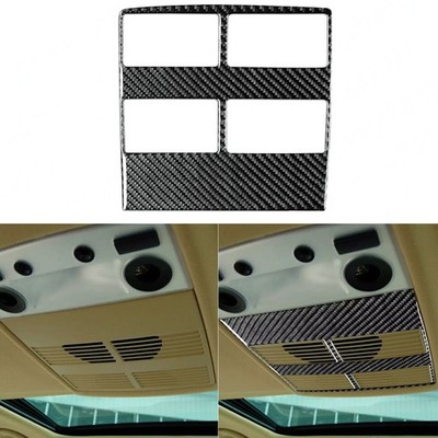 Real Carbon Fiber Rear Roof Speaker Panel Cover Trim For BMW 5 Series E60 04-10