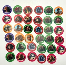 Star Wars Episode I Pog Tazo Lot (35 pcs) 1999 Phantom Menace Collectible Discs