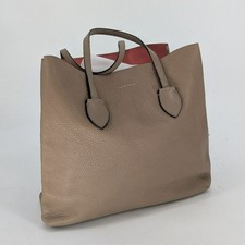 30030 Coccinelle Leather Tote Purse Tan prepp...